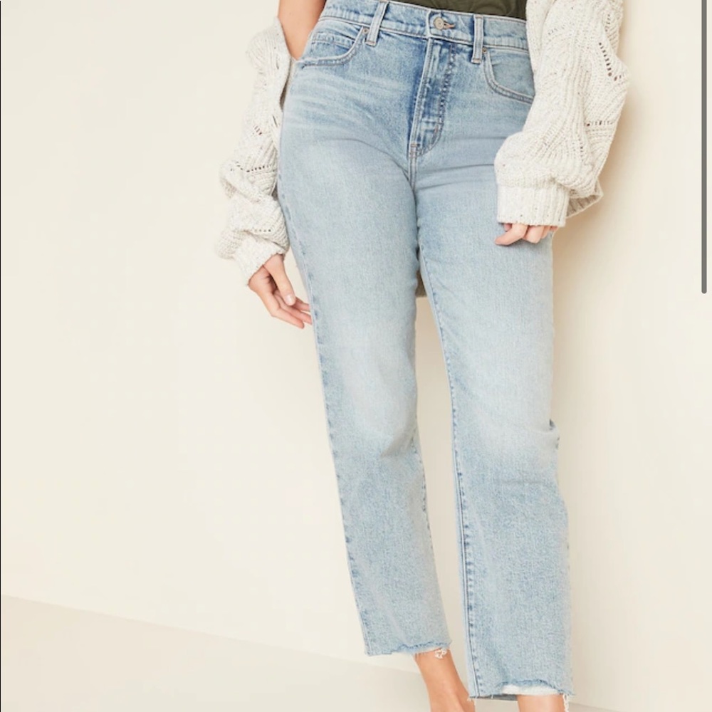 Old Navy extra high-waisted jeans